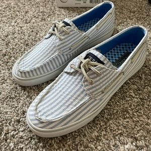 Bahama Blue Seer Sucker Sperry’s Top-Sider W8